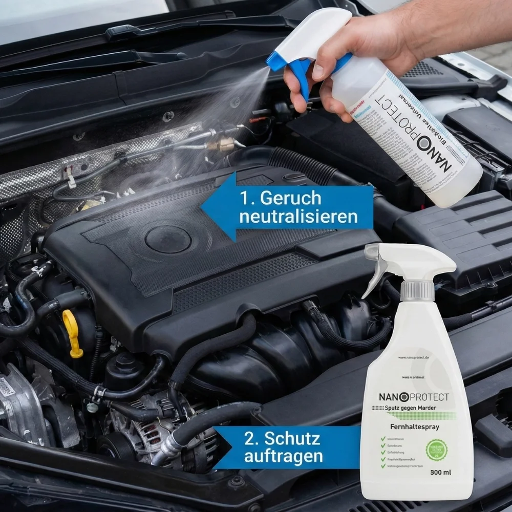 Nanoprotect Geruchsneutralisierer und Marder Schutz