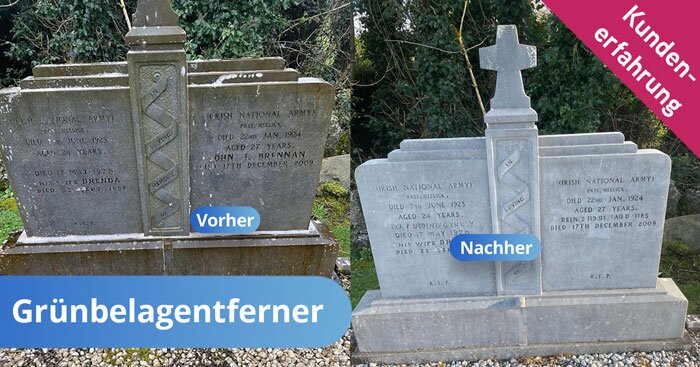 Nanoprotect Grabsteinreiniger und Grünbelagentferner