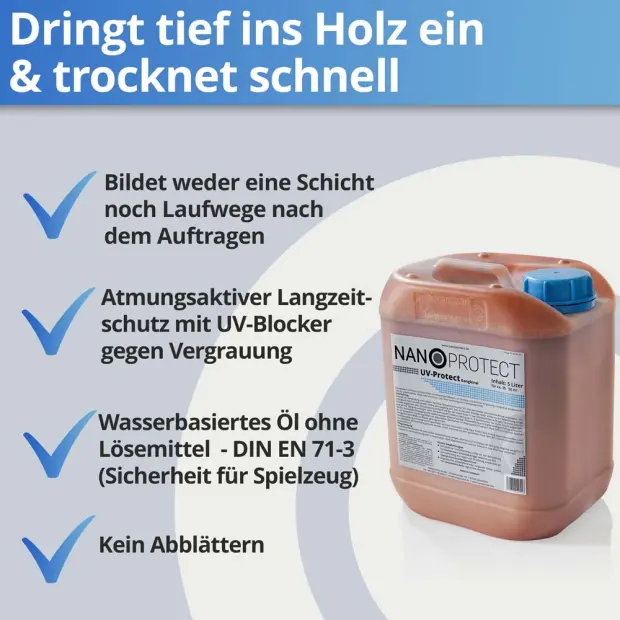 UV-Protect Bangkirai - 5 Liter - Witterungsschutz