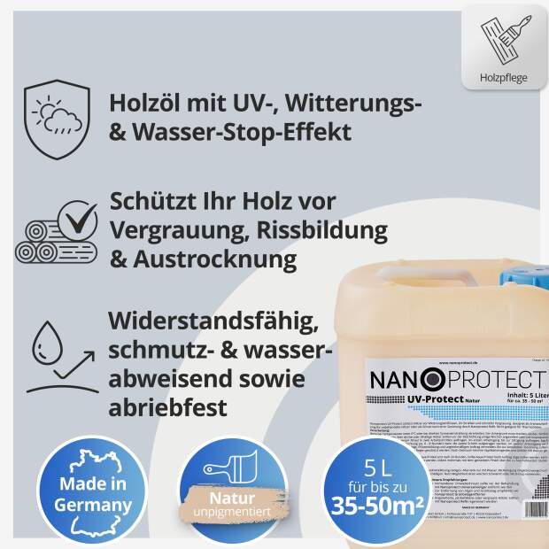 UV-Protect Natur - 5 Liter - Witterungsschutz
