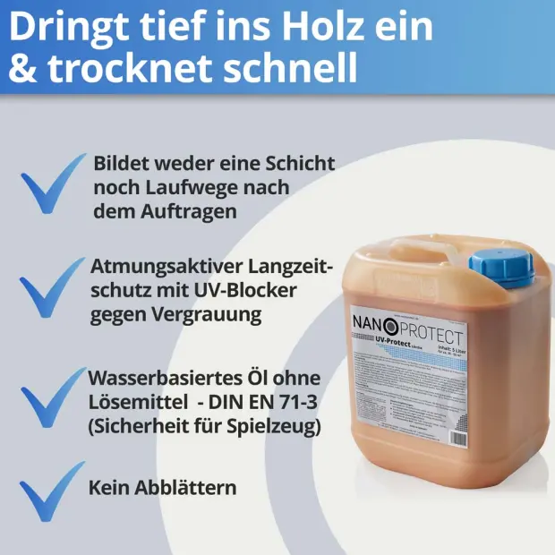 UV-Protect Lärche - 5 Liter - Witterungsschutz