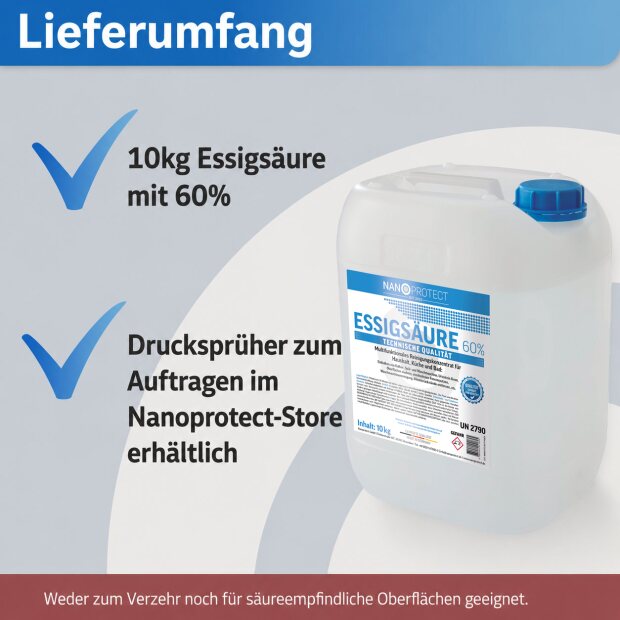 Essigsäure 60% - 10 kg