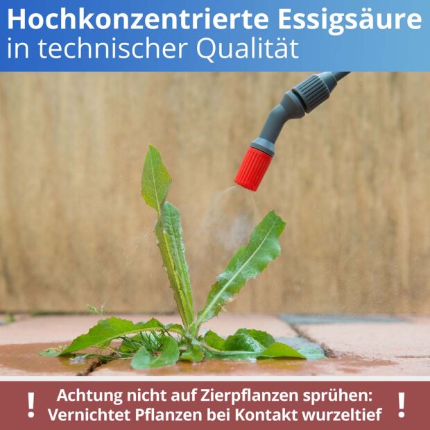 Essigsäure 49,9% - 10 kg + Auslaufhahn