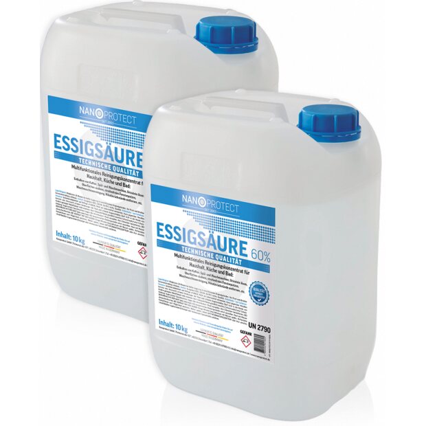 Essigsäure 60% - 2 x 10 kg