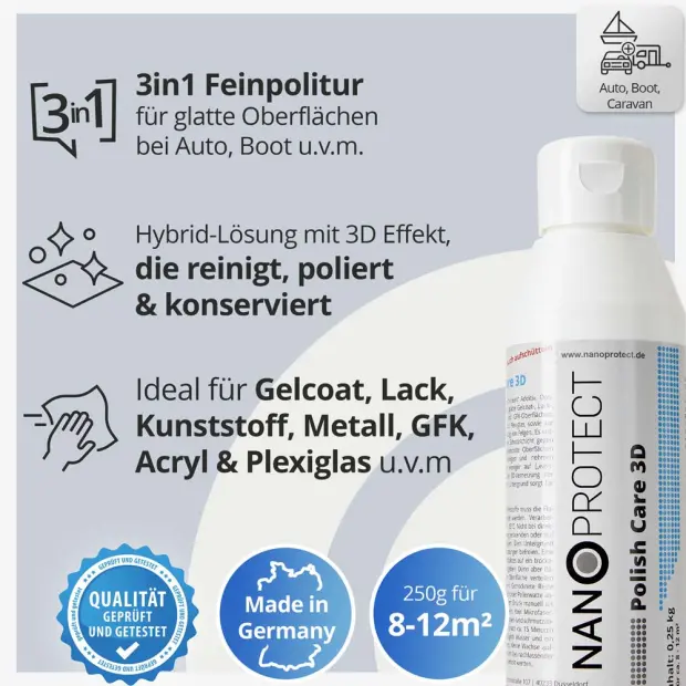 Polish Care 3D - 250 gr - Nanopolitur