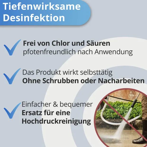 Grünbelagentferner Konzentrat - 1 kg + Drucksprüher