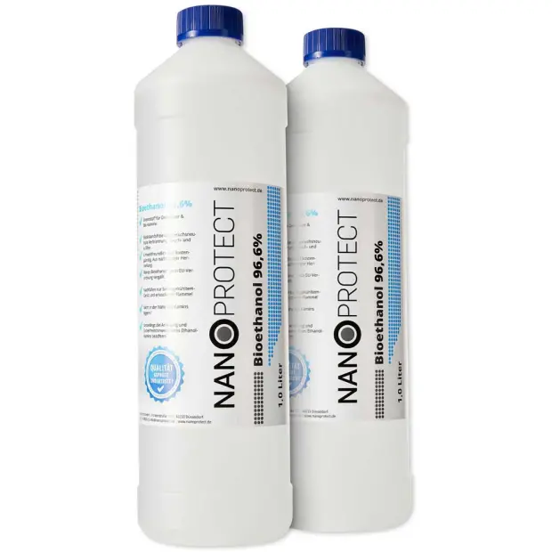 Bioethanol 96,6% - 1 Liter - Doppelpack