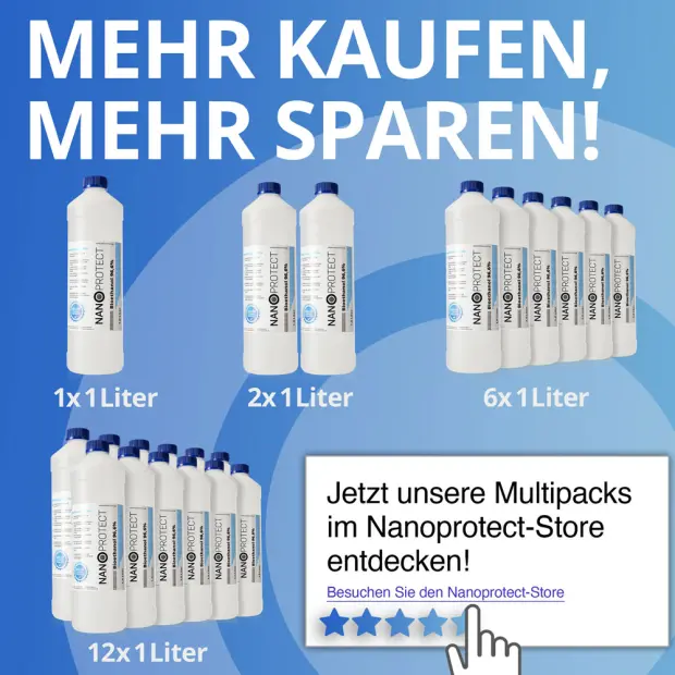 Bioethanol 96,6% - 1 Liter - Zwölferpack