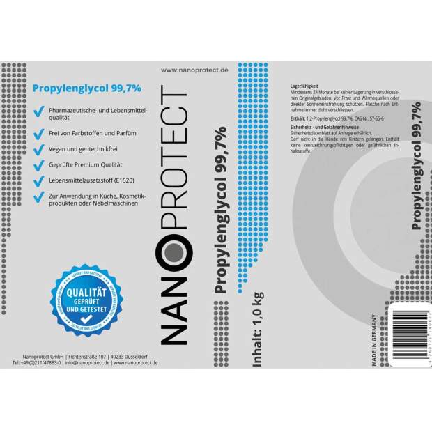 Propylenglycol 99,7% - 1 kg