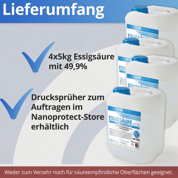 Essigsäure 49,9% - 20 kg