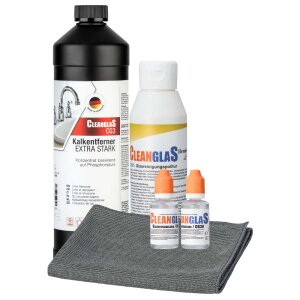 CleanglaS Glasversiegelung - Komplett Set für 48...