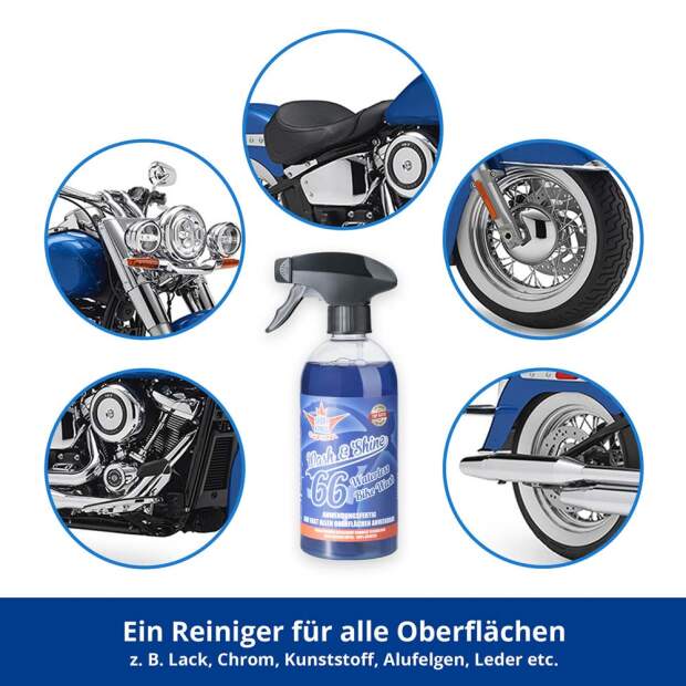 Shinykings Wash & Shine BIKE - Wasserloser Schnellreiniger - 5,5 Liter + 4 x Spezialtuch