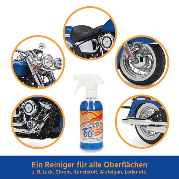 Wash & Shine BIKE - Wasserloser Schnellreiniger - 5,5 Liter + 4 x Spezialtuch