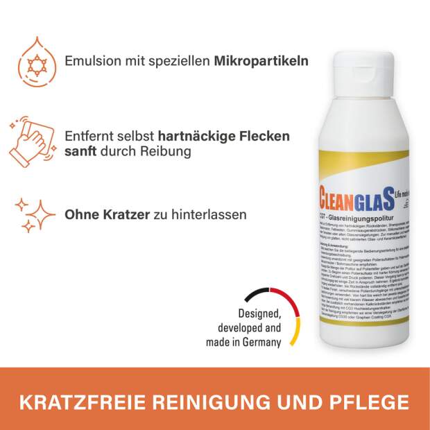 CleanglaS CG7 - 250 ml - Glasreinigungspolitur