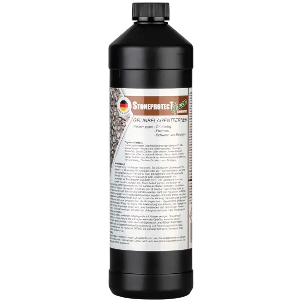 StoneprotecT SPGREEN Konzentrat - 1 Liter - Grünbelagentferner