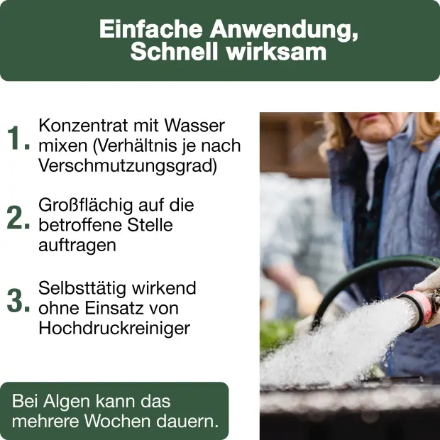 StoneprotecT SPGREEN Konzentrat - 1 Liter - Grünbelagentferner