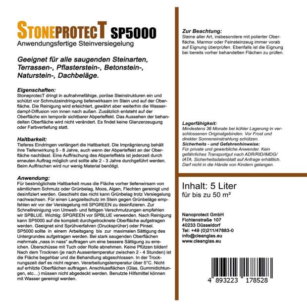 StoneprotecT Set Vorteil | Steinversiegelung + Grünbelagentferner