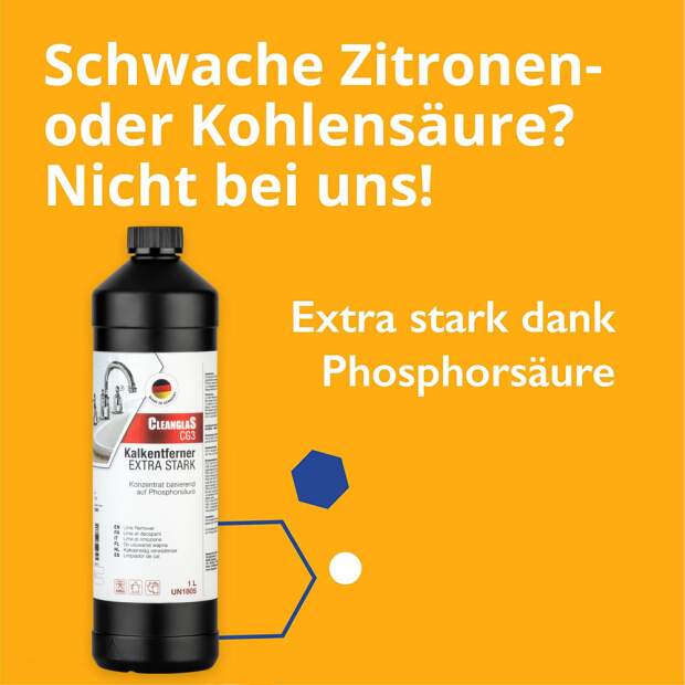 CleanglaS CGX - Graphen 10H+ Coating - Komplett Set für 22 m² - mit Kalkentferner + Glaspolierer + Tuch