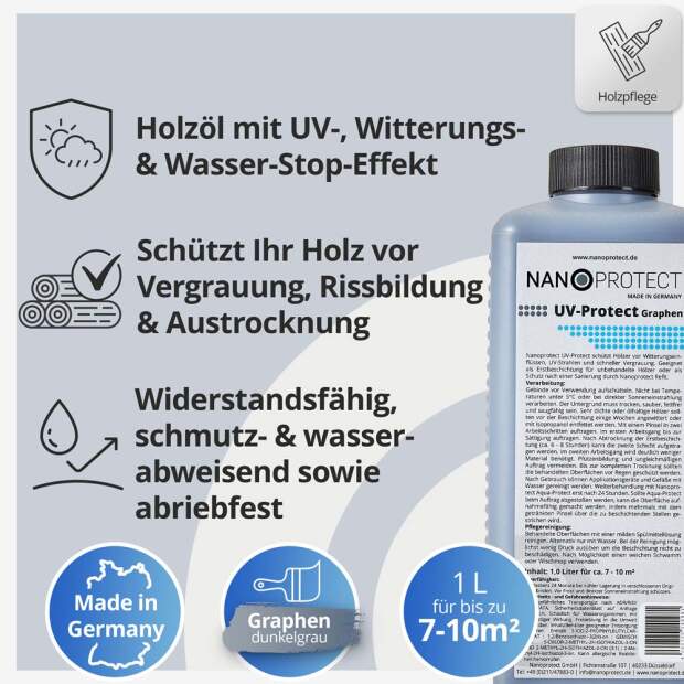 UV-Protect Graphen - 1 Liter - Witterungsschutz