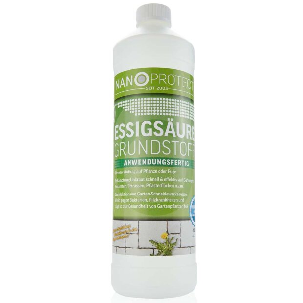 Essigsäure Grundstoff - Unkrautvernichter - 1 Liter