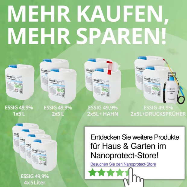 Essigsäure Grundstoff - Unkrautvernichter - 1 Liter