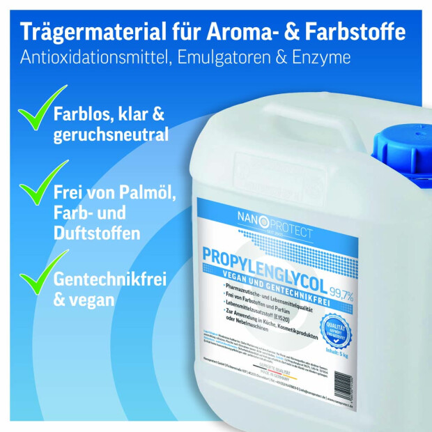 Propylenglycol 99,7% - 5 kg