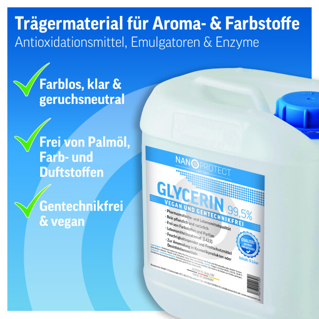 Glycerin 99,5% - 5 Liter