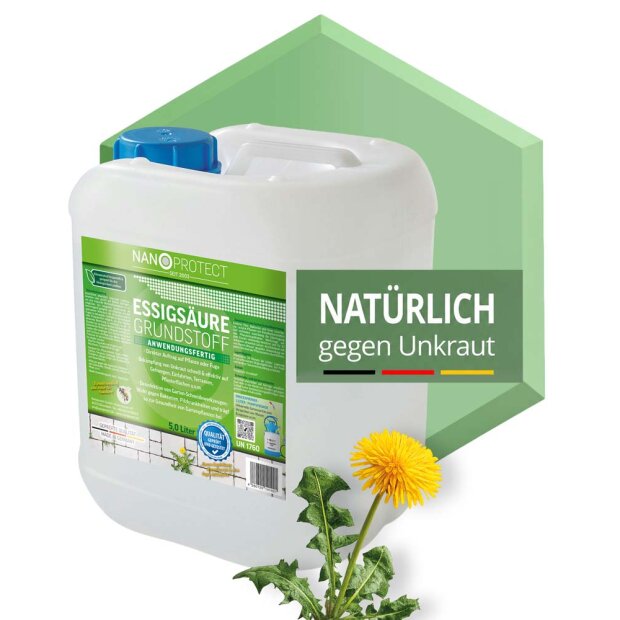 Essigsäure Grundstoff - Unkrautvernichter