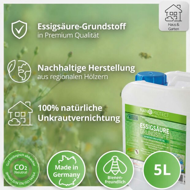 Essigsäure Grundstoff - Unkrautvernichter