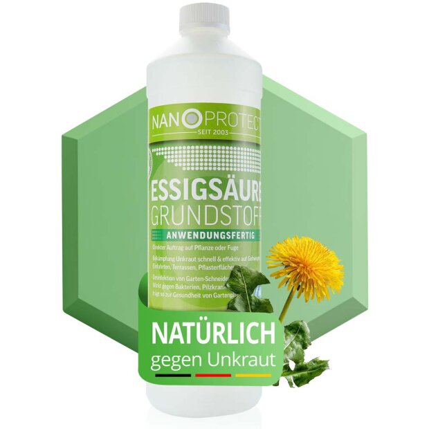 Essigsäure Grundstoff - Unkrautvernichter