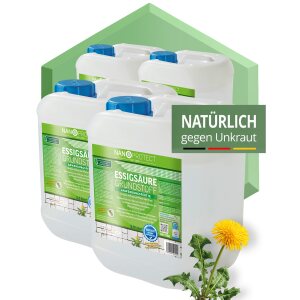 Essigsäure Grundstoff - Unkrautvernichter - 20 Liter