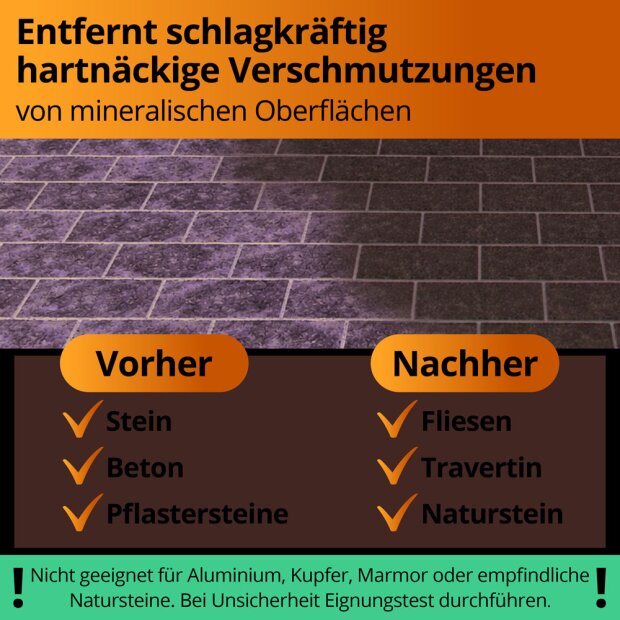 Steinreiniger Extrem - 2 x 1 kg - Intensivreiniger