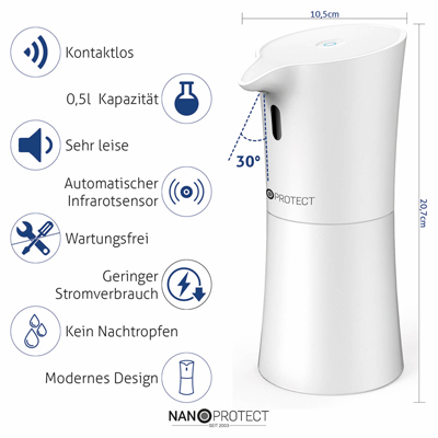 Nanoprotect Automatischer Desinfektionsspender - Mit Infrarot Sensor