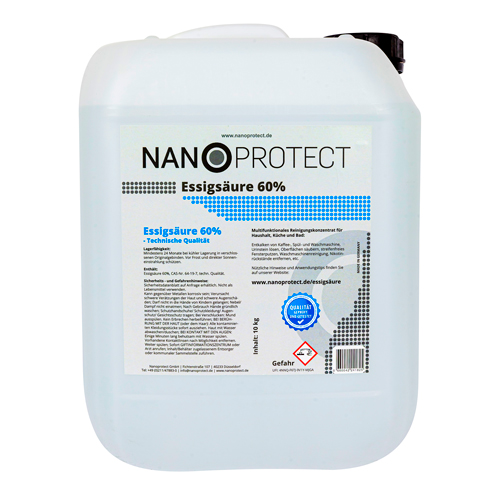 Nanoprotect Essigsäure - 10 Liter