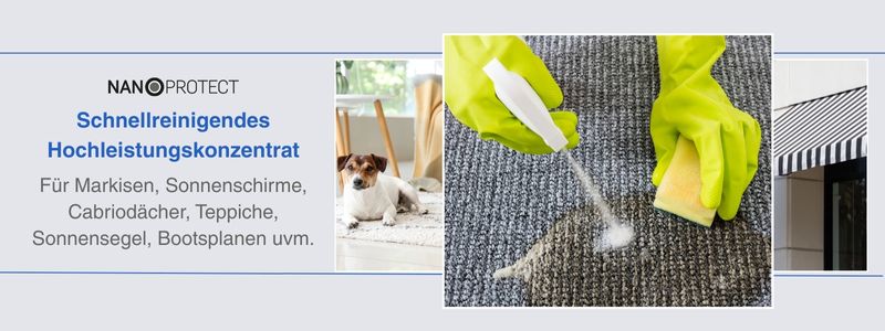 Nanoprotect Textilreiniger - Spray und Fleckenentferner